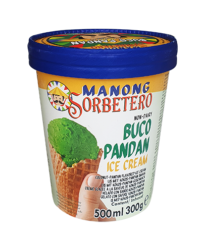 Manong Sorbetero Filipino Ice Cream Buco Pandan